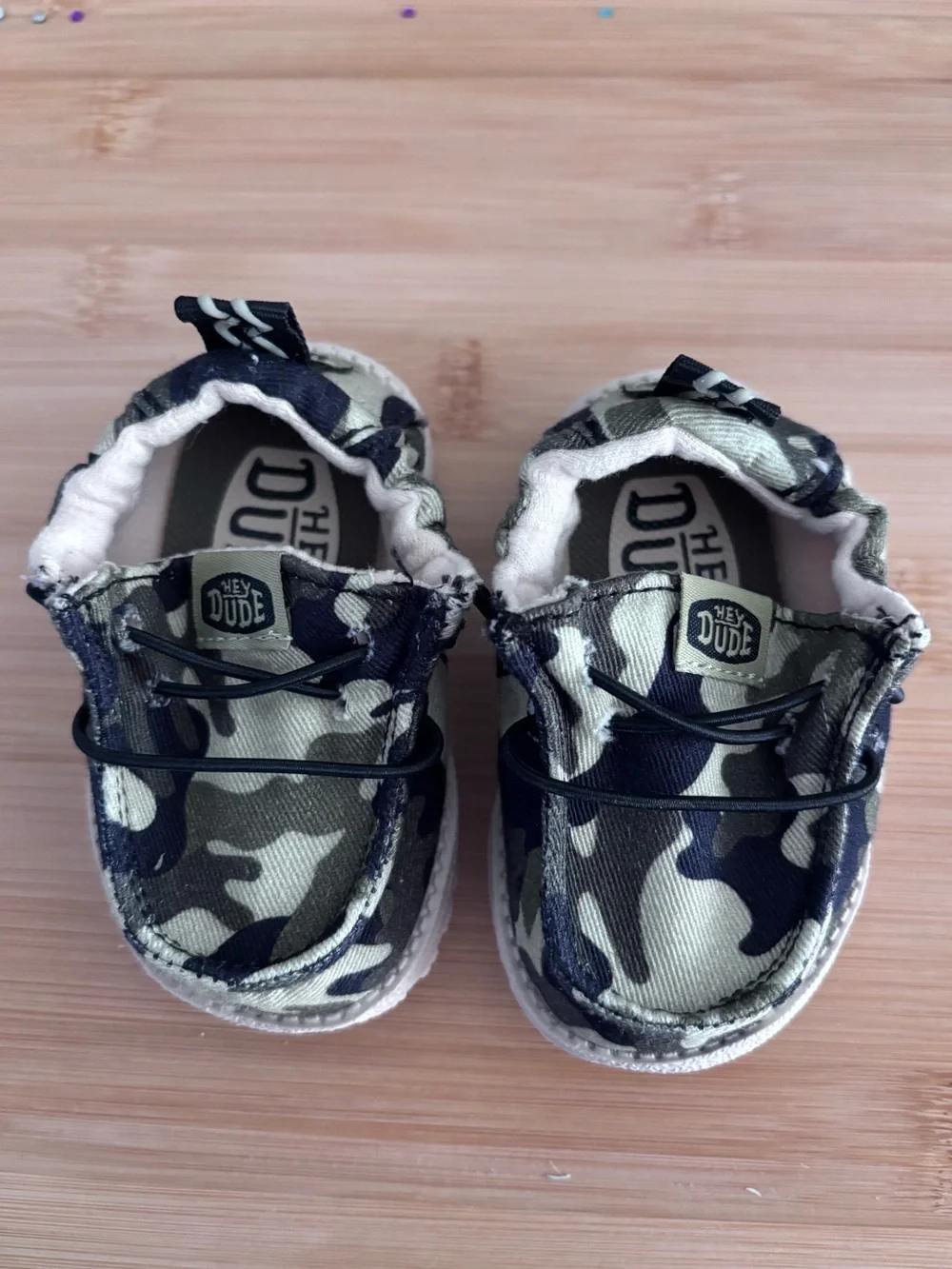 Hey Dude Lil Dude baby Camo Slip-Ons -